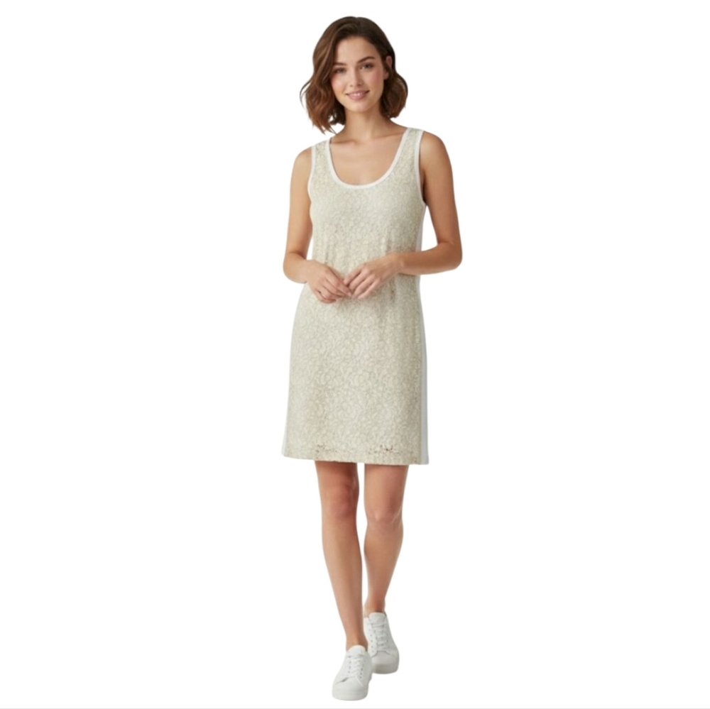 See‎ By Chloe Ivory Lace Overlay Tank Dress Size 10